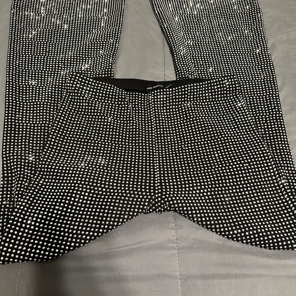 Good American CRYSTAL PULL-ON FLARE LEGGINGS - Picture 2 of 7